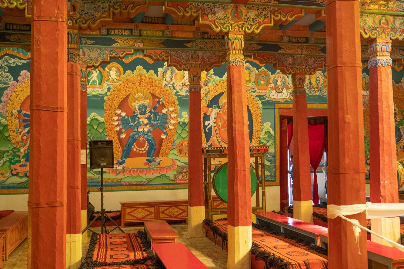 Hemis Monastery Ladakh Buddhist meditation retreat India
